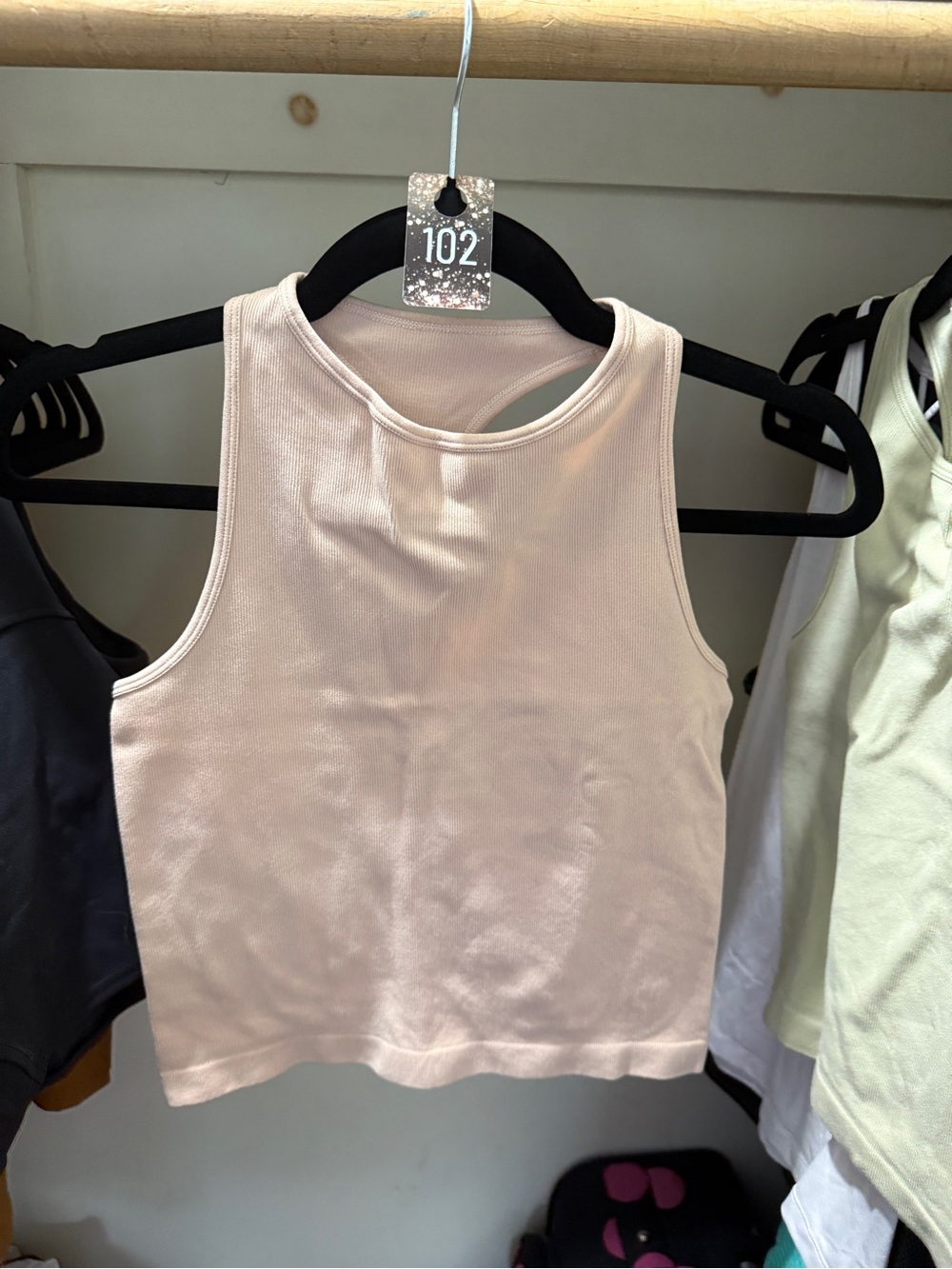 102 Free People Hayley racerback tank Pale Pink